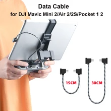 Cable de datos para DJI Mavic 3/Ari 2/2S/Mini 2/OSMO Pocket 1 2 Drone IOS tipo-c, adaptador micro-usb, Conector de Cable para tableta y teléfono