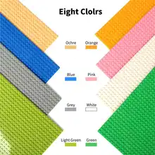 Pickwoo 32*32 nokta klasik taban tabaklar blokları küçük boy DIY tuğla taban plakası inşaat yapı oyuncaklar çocuklar için hediye