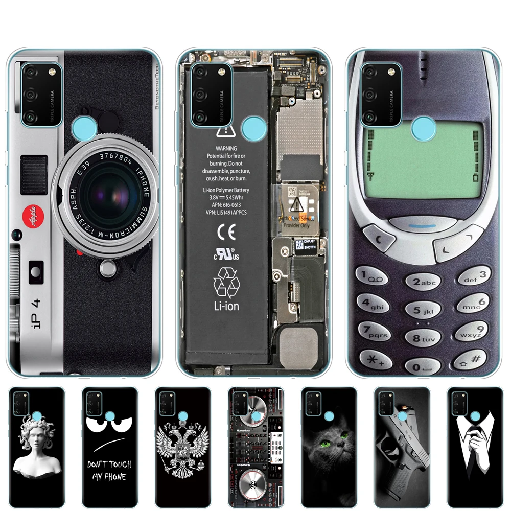 Silicon Case For HONOR 9A 6.3&quot Soft Tpu Phone Cover On Huawei Honor 9 A MOA-LX9N Back Bag Protective Coque Funda Shell | Мобильные