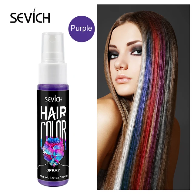 Sevich 5 Color Hair Color Spray Instant Hair Color Hair Styling Product 30ml Temporary Hair Dry
