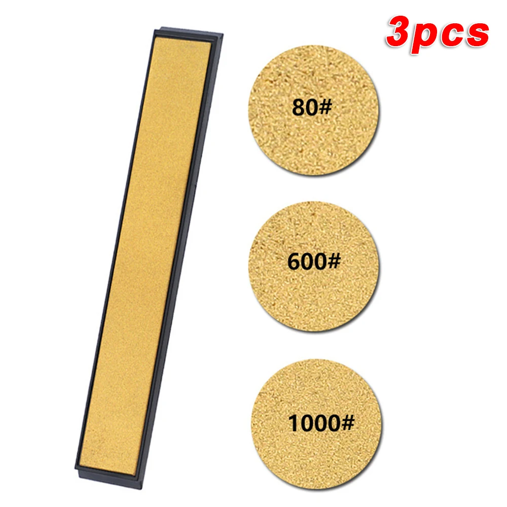 Knives Blades Scissors Sharpener Whetstone Grit 80-1000 Chamfering Glass Tiles 160x23mm Kitchen Knives Accessories