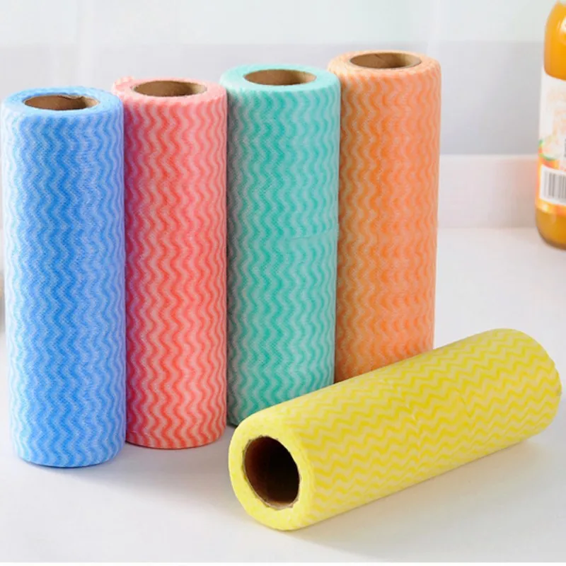 Kitchen Nonwoven Fabric Disposable Cleaning cloth Free Tailor Cleaning Cloth Dishcloth 25-Shape