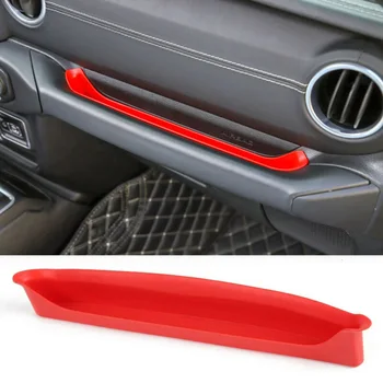 

Passenger Handle Storage Box Tray Organizer For Jeep Wrangler JL JLU 2018+ Red Car Passenger Handle Storage Box