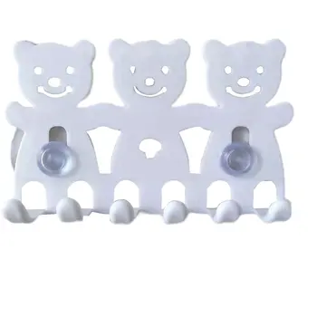 

White Suction Cup Cartoon Toothbrush Holder Cute Plastic Suction Cup Toothbrush Holder Easy To Install