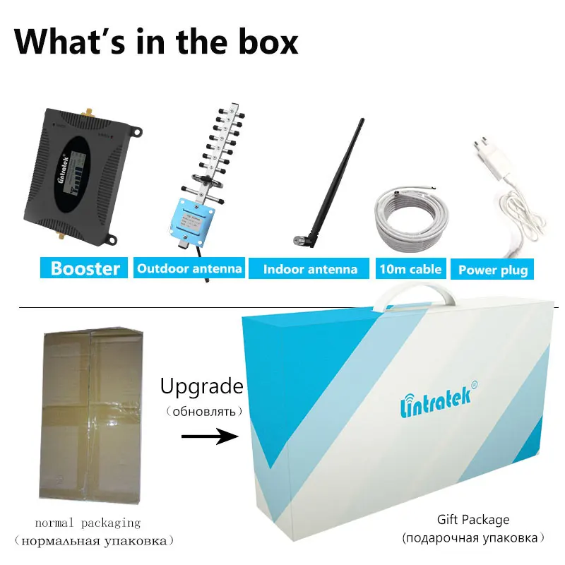 Lintratek Set Gain 70dB (LTE Band 1) 2100 UMTS