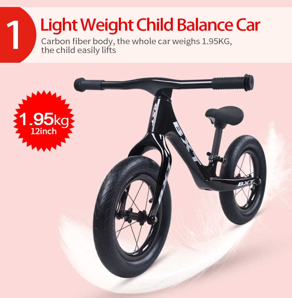 Top T800 carbon kids bike 12" children bike matt /glossy Bicycle carbon Kids balance complete bike for kids  colorful customizable 1