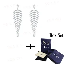 SWA, новинка, полярная люстра, серьги для пирсинга, дикие животные, интерпретация, рыбьи кости, серьги с кристаллами, Женские Ювелирные изделия