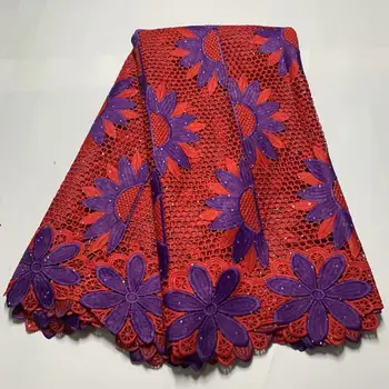 

Amazing African Cord Lace fabric Guipure Material For Sewing Dress ZQW127(5Yards/Lot)