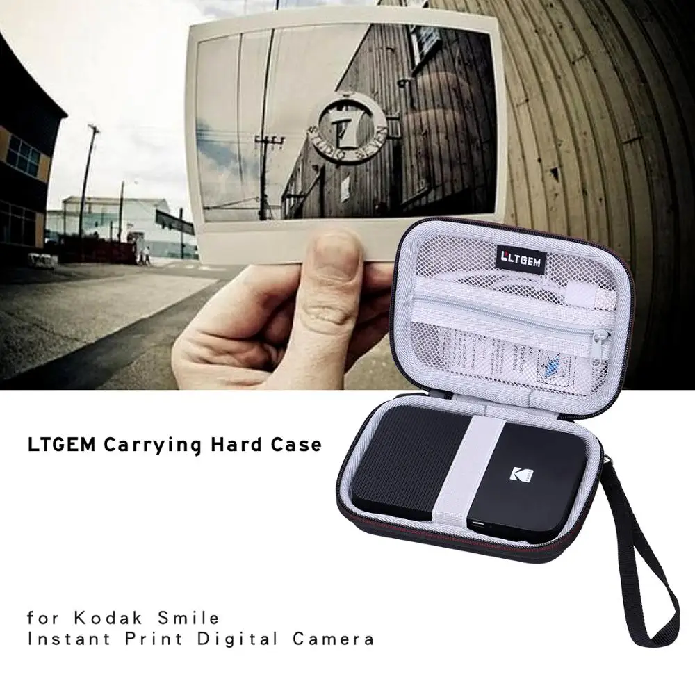 

LTGEM EVA Black Hard Case for Kodak Smile Instant Print Digital Camera