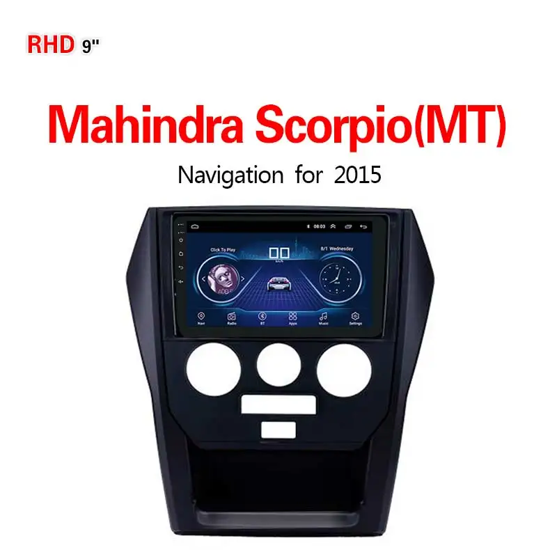 WIFI 1G16G Lionet gps навигация для автомобиля Mahindra Scorpio(MT) 9 дюймов RM3003X - Размер экрана, дюймов: WIFI 1G16G
