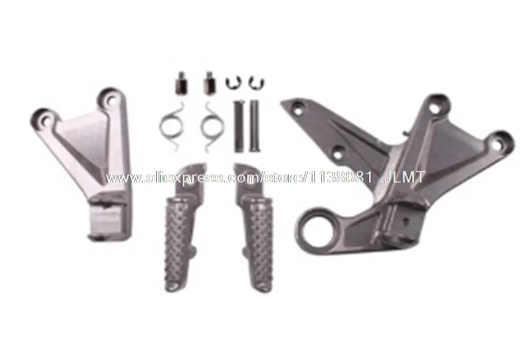 Motorcycle Front Silver / Black Foot Pegs CBR1000RR 2008- 2011 fit for HONDA CBR1000RR Footrest Brackets