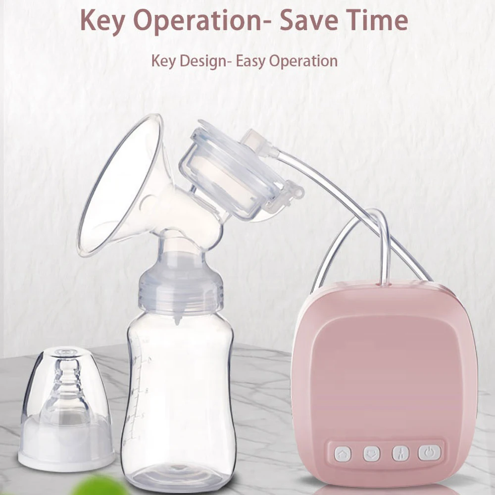 Electric Breast Pumps Bilateral With Milk Bottle Usb Charging Bpa Free