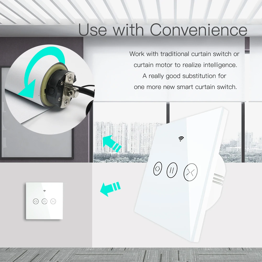 Tuya WiFi умный занавес слепой переключатель для электрического моторизованного занавеса рольставни работает с Alexa Google Home умный дом