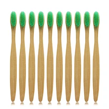 DR. PERFECT 10 шт./лот деревянная мягкая Экологически чистая бамбуковая зубная щетка для ухода за полостью рта для взрослых, скребок для чистки языка