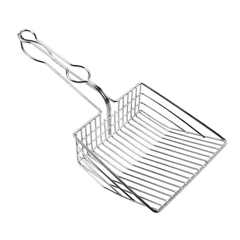 Cat Litter Scoop Metal Pet Kitty Kitten Sifter with Long Handle Pet Kitty Scoop Sifter Shovel Pet Cleaning Tools