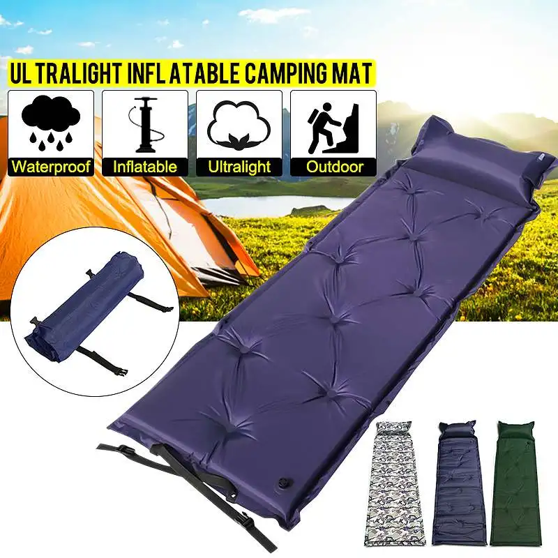 Camping Sleeping Pad Inflatable Air Mattresses Outdoor Mat Furniture