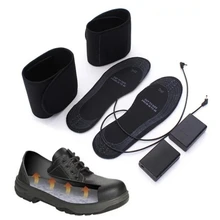 1 пара 4,5 в батарея Электрический ноги с подогревом обуви стельки для обуви 31*11 см нагреватель носок снег ноги зимние теплые стельки с подогревом 5 мм