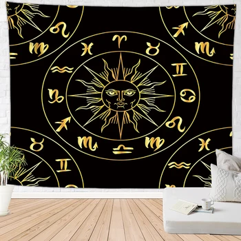 

ouija blanket large tapestry bohemian hippie blanket wall hanging carpet black ground wall rugs