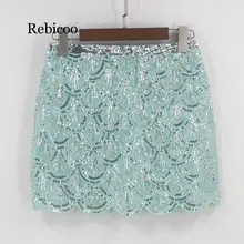 Saia Longa полиэстер хлопок ампир прочные юбки юбка в клетку с бантом настоящая новая волна посылка юбка с блестками и бисером