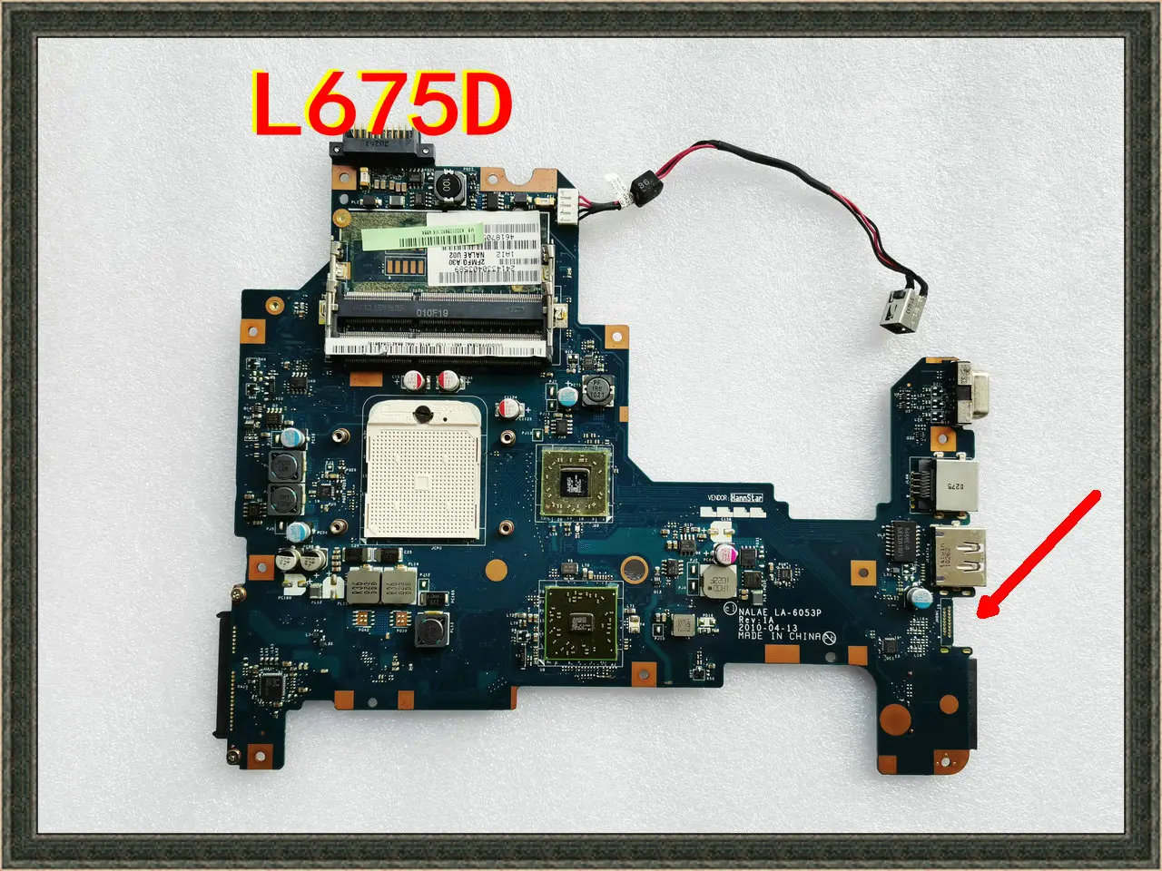 

For Toshiba L670D L675D NOTEBOOK K000103970 NALAE LA-6053P Motherboard DDR3 LA-6053P K000103980 Fully tested
