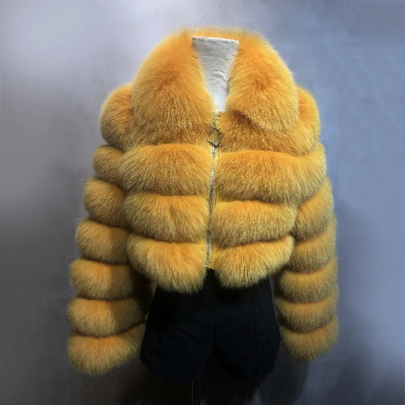 Новинка 2019 стильное пальто с натуральным мехом женская зимняя теплая короткая