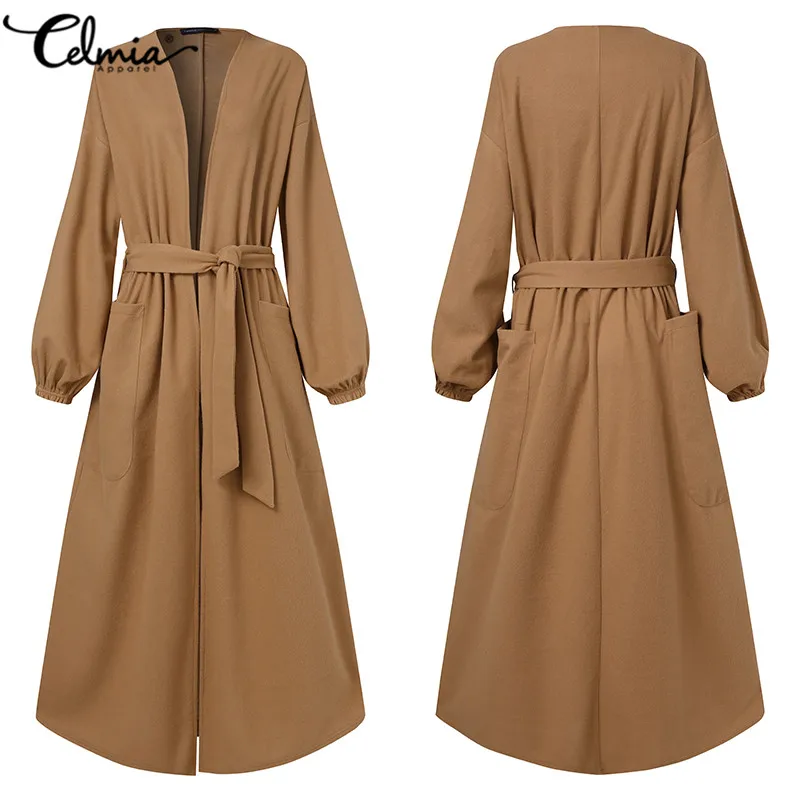 Women's Korean Style Wool Blends Coat Winter Long