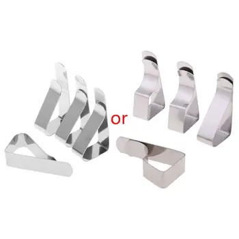 

4Pcs Table Cloth Tablecloth Clip Clamp Holder For Party Wedding Stainless Steel