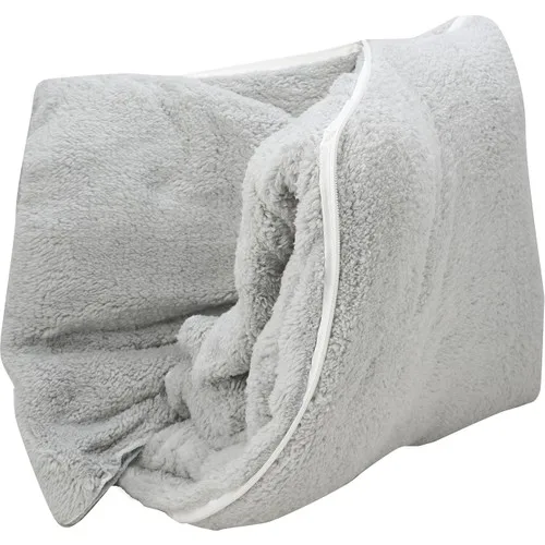 

Wellmop Zipper Practical Pillow & Blanket Travel Blanket Gray