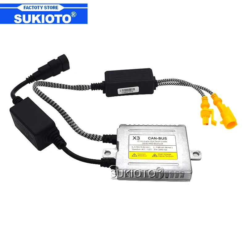 SUKIOTO AC 35W Error Free Canbus HID Ballast DLT X3 No Error Slim Digital Ballast For 12V Car Auto Kit Xenon Light Bulb Lamp (3)