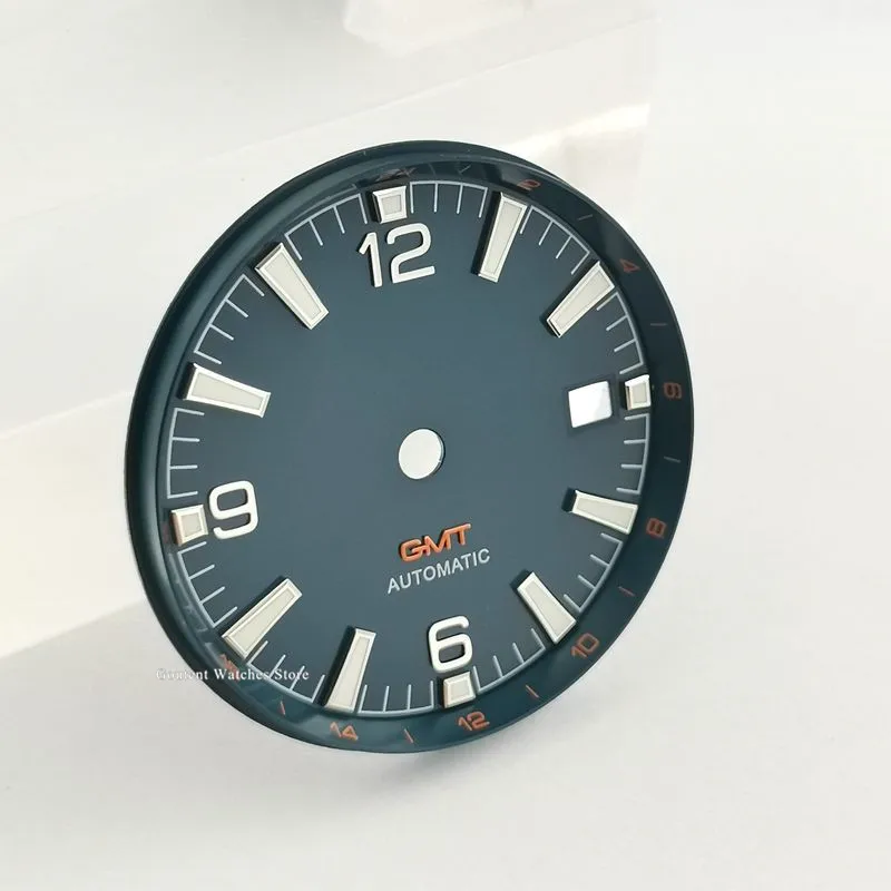 1 шт. Bliger/стерильный 31 мм черный синий часы комплект с циферблатом Fit eta 2836/2824 2813/3804 Miyota 8215 821A механизм - Цвет: B2-no logo orange