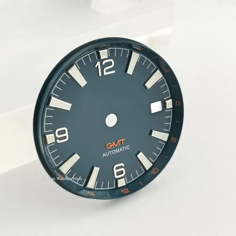 B2-no logo orange 1 шт. Bliger/стерильный 31 мм черный синий часы комплект с циферблатом Fit eta 2836/2824 2813/3804 Miyota 8215 821A механизм - Цвет: B2-no logo orange