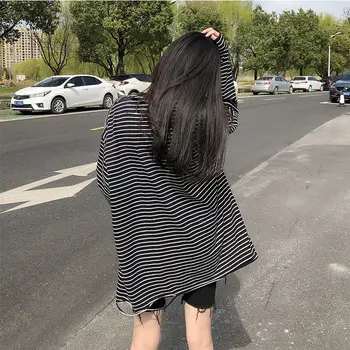 

New fashion dress female student Korean loose long sleeve