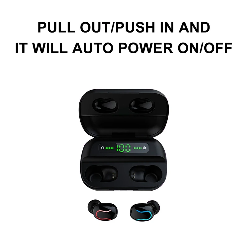 Q82 Led беспроводной Bluetooth 5,0 наушники TWS Handfree музыка стерео гарнитуры вкладыши наушники с микрофоном зарядки Cas
