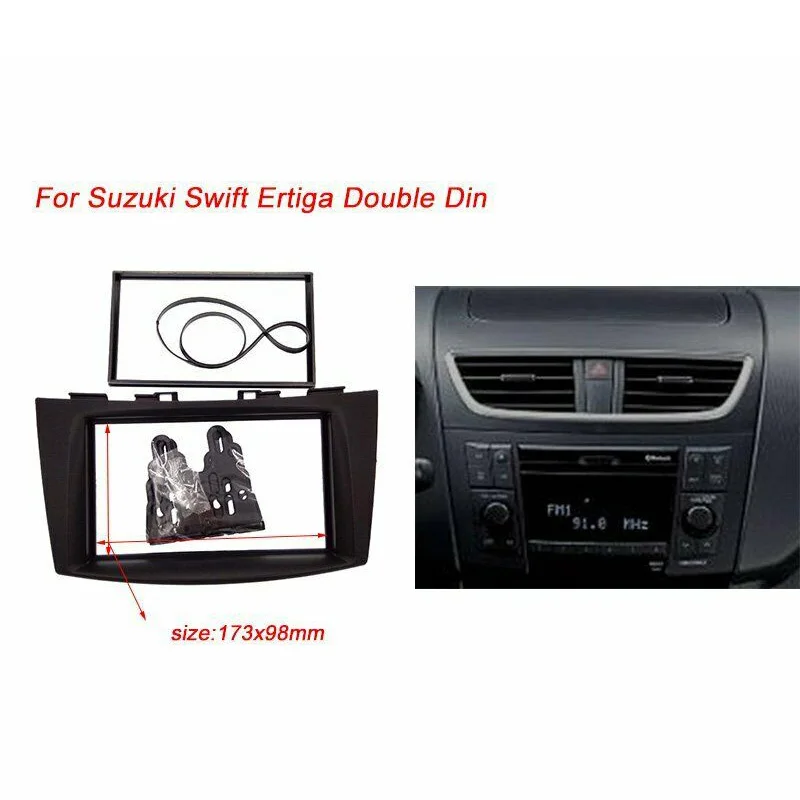 Для Suzuki Swift 2011- 2Din Аудио Панель DVD навигационная Панель рамка Автомобильная панель стерео радио Панель