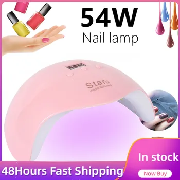

In Stock 36/54W Professional UV GEL Nail Lamp LED Light Dryer Polish Curing 3 Timers Fast For Curing All Gels Manicure Art Tools