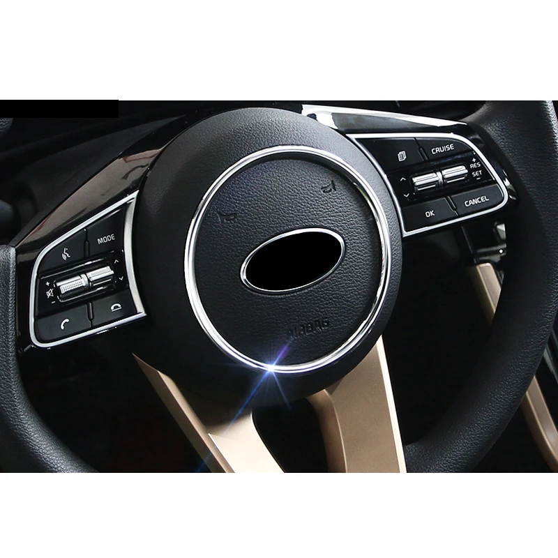 

Lsrtw2017 Abs Car Steering Wheel Mark Ring Trims for Kia K3 Kia Cerato 2018 2019 2020 Interior Mouldings Accessories