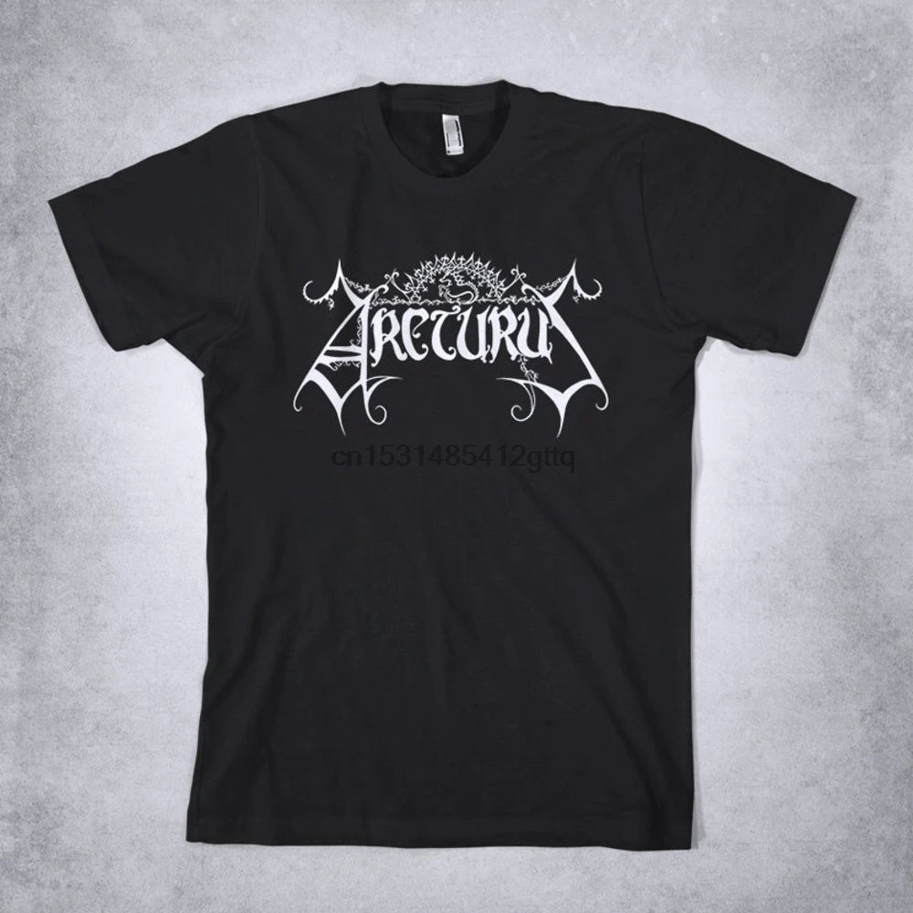 ARCTURUS футболка с логотипом Arcturus авангардная атмосферная черная металлическая