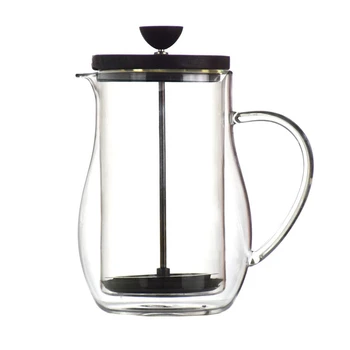 

350 Ml Borosilicate French Press Glass Coffee Pot, Coffee Maker, Tea Pot Brewer Precision Slag Water Separation