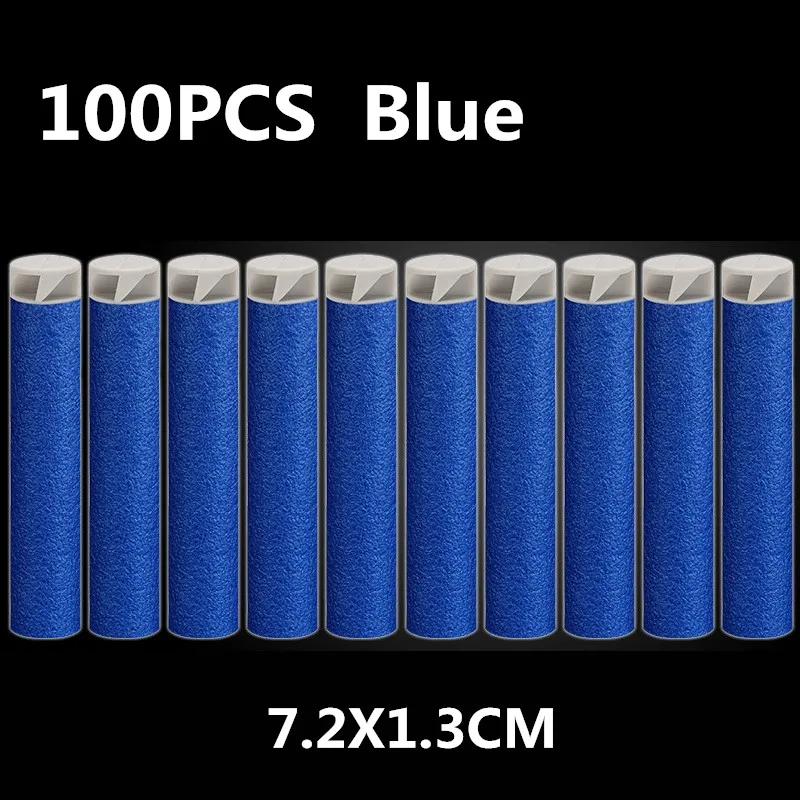 C Bullets 100pcs Nerfed аксессуары/Nerfed журнал 18 22 10 6 пуля клип/пистолет пуля игрушка/nerfs сумка/плечевой ремень N-strike Элитный Пистолет Аксессуары - Цвет: C Bullets 100pcs