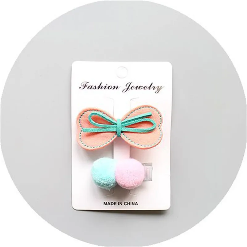 set 7 5 компл./лот с цветочным рисунком для девочек, заколки Мультяшные заколки малышей Дети животных лук заколки для волос аксессуары Головные уборы - Цвет: set 7