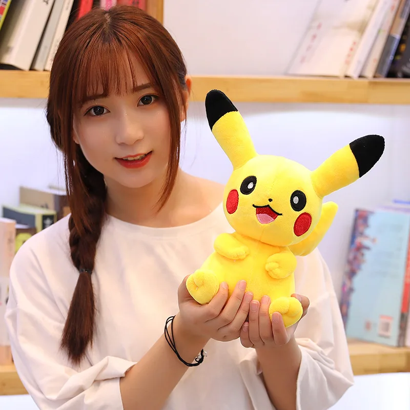 28-65cm Kawaii Pikachu Plush Toys Cute Soft Toy Cartoon Pikachu Stuffed Animal Plush Doll Nap Pillow Baby Kids Toy Children Gift