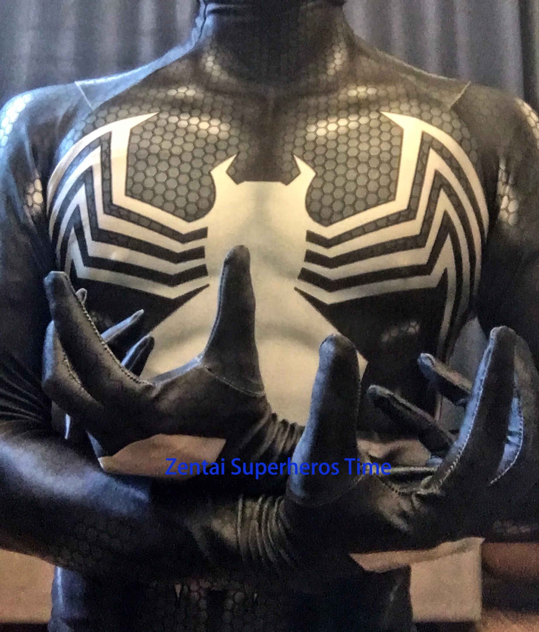 Halloween Venom Symbiote Suit Superhero Cosplay Costume, Venom Full
