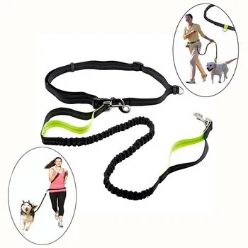 

Retractable Dogs Leash Running Elasticity Hand Freely Pet Products Dog Harness Collar Jogging Lead Adjustable Waist Belt Rope