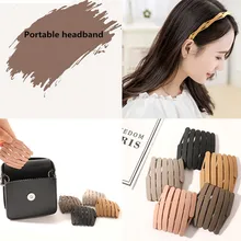 

New Fashion DIY Winding Pearl Bow Tie Ribbon Hairband Ribbon Ponytail Hair Scrunchies Women Girls Hair Bands Hair Accessories