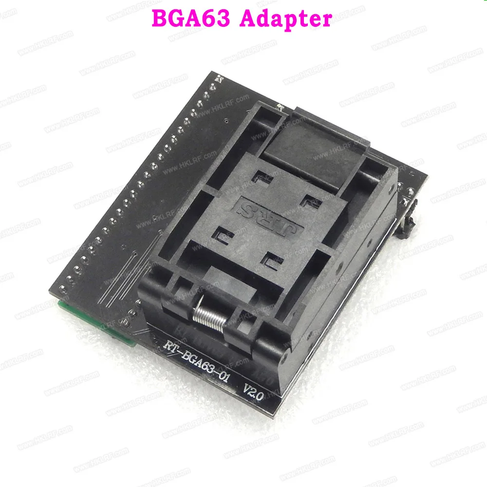 BGA169 BGA64 BGA63 BGA48 RT-QFP64-01Adapter розетки для RT809H USB Универсальный программатор гнездо - Цвет: BGA63 Adapter