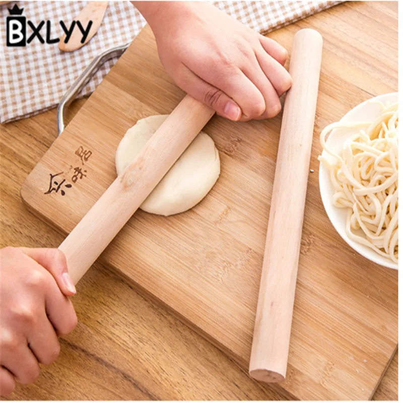 BXLYY Baking Tool Wood Rolling Pin Pressing Stick Household Dumpling Skin Kitchen Accessories Baking Dish Pastry Supplies.85z