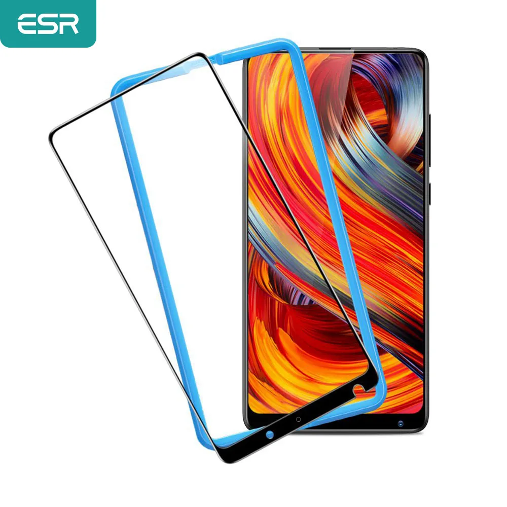 Защита экрана ESR для Xiaomi MIX 2 2S 8 SE закаленное стекло с более сильным 3D полным