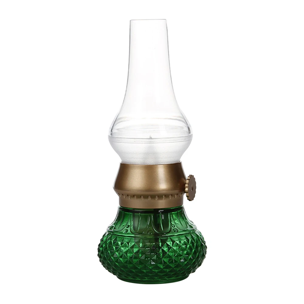 Candle Vintage Table Lamp Kerosene Light Flameless Dinner Led USB Rechargeable Acrylic Camping Romantic Wireless Blowing Control