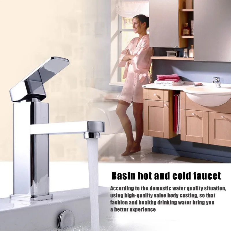 Badarmatur Wasserhahn Waschtisch Mischbatterie Einhebelmischer Waschbecken Bad Toilette K888