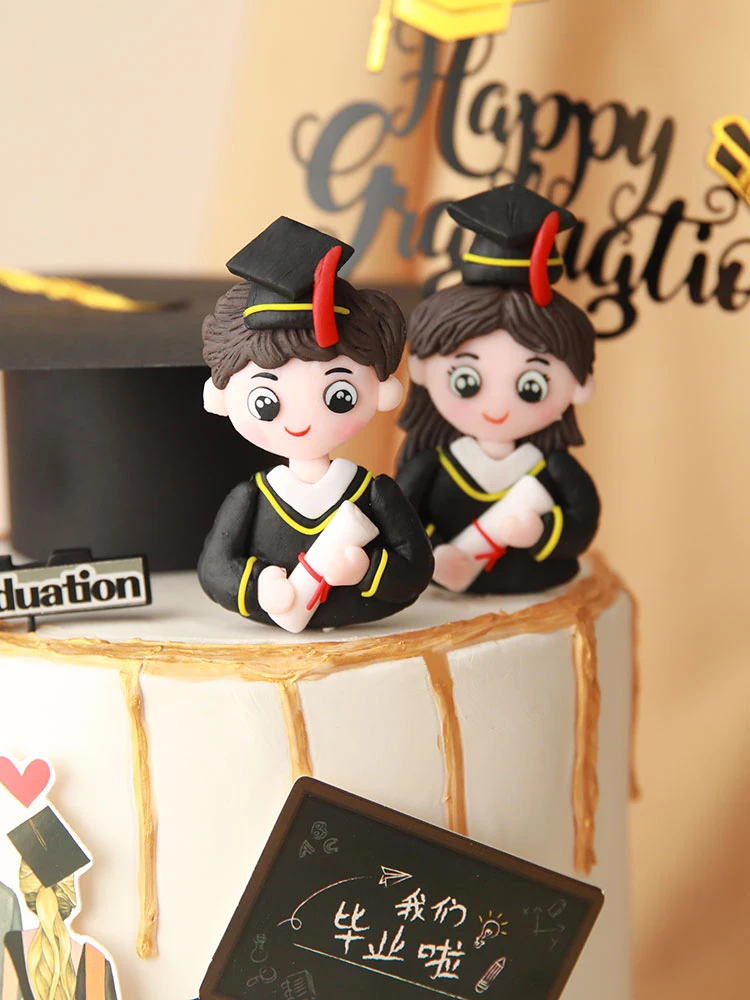 Graduation Gift Doctor Cake Topper Boys and Girls Festival Ceremony Decoration